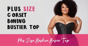 Plus Size Corset Boning Bustier Top