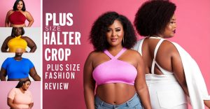 Plus Size Halter Crop Top