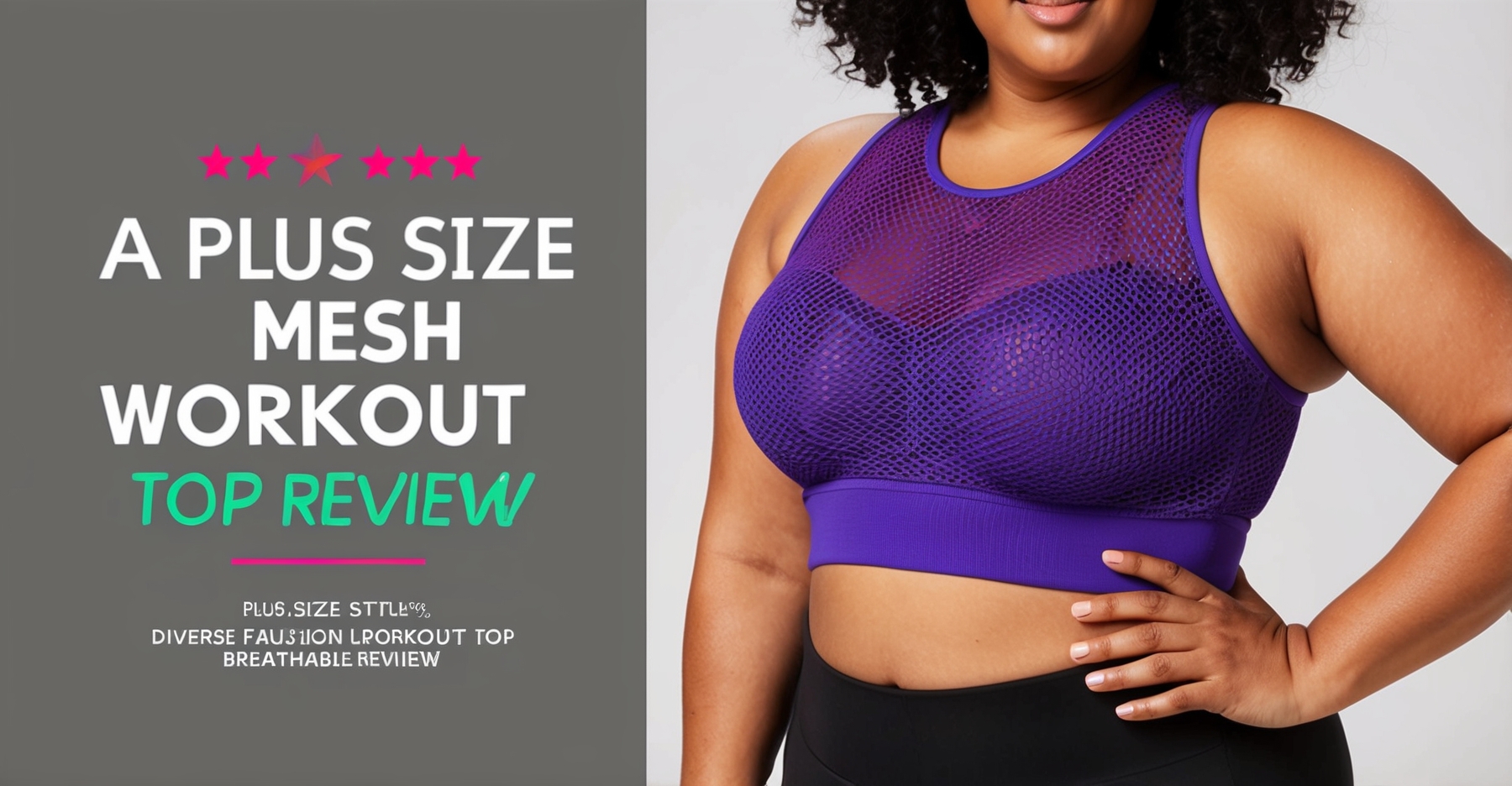 Plus Size Mesh Workout Top Breathable Review