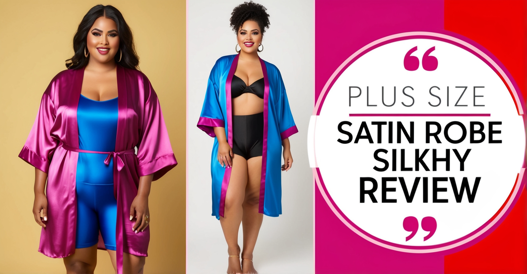Plus Size Satin Robe Kimono Silky Review