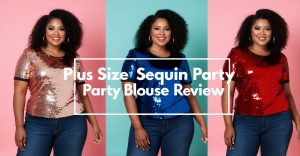 Plus Size Sequin Party Blouse Top Review