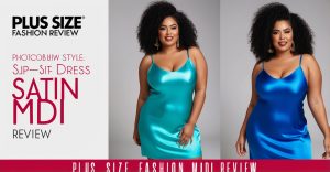 Plus Size Slip Dress Satin Midi Review