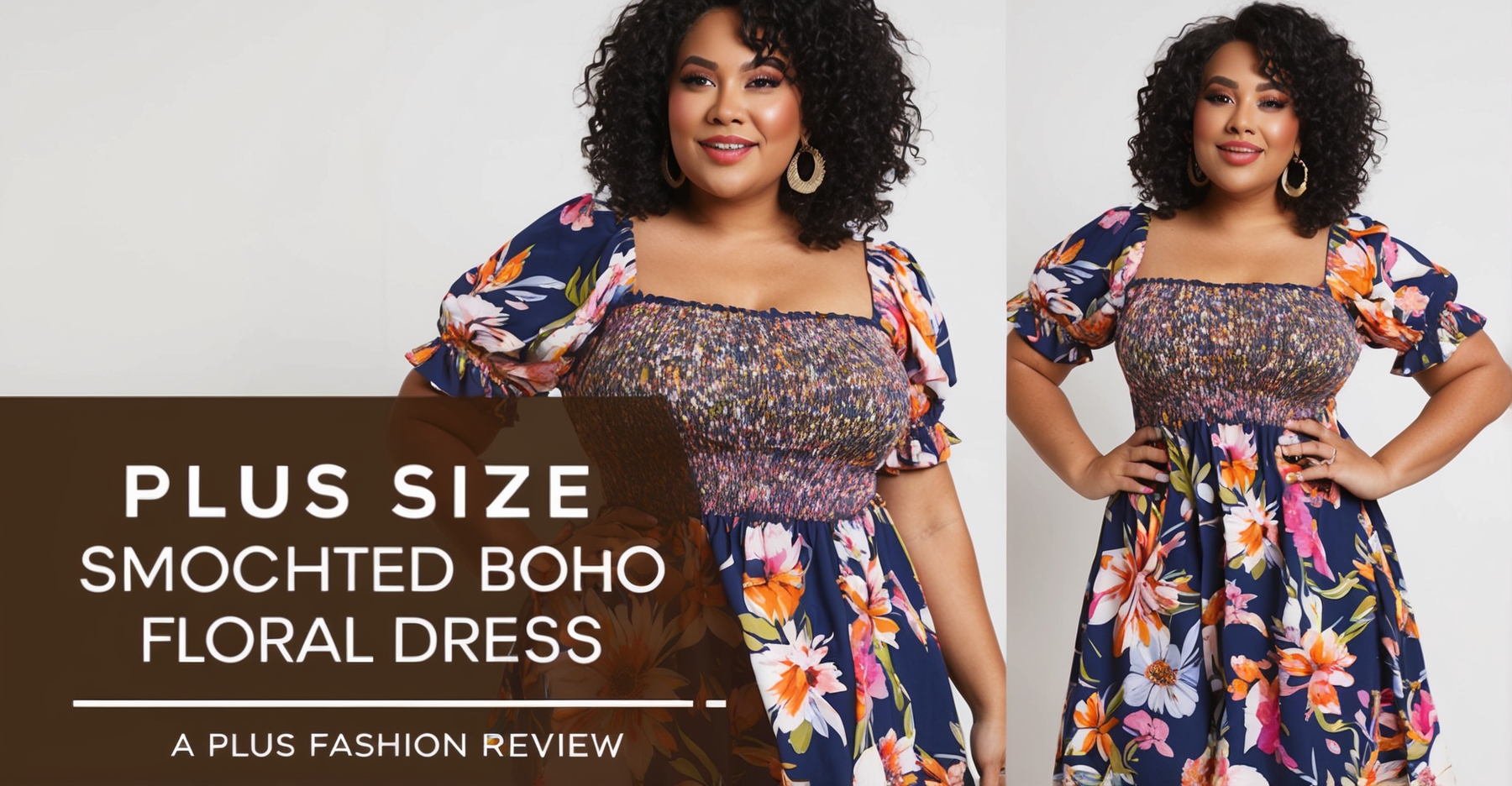 Plus Size Smocked Boho Floral Dress Review