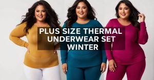 Plus Size Thermal Underwear Set Winter