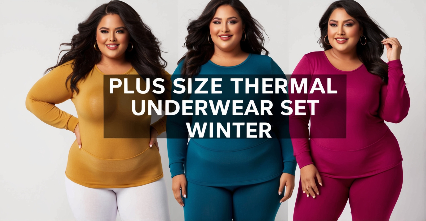 Plus Size Thermal Underwear Set Winter