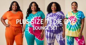 Plus Size Tie Dye Lounge Set