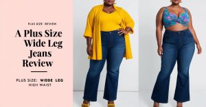 Plus Size Wide Leg Jeans High Waist