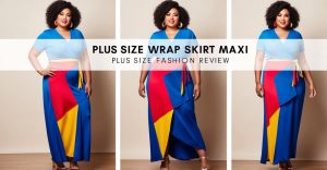 Plus Size Wrap Skirt Maxi