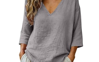 Plus-Size Linen Blouses: Effortless Summer Style on Amazon