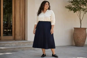 How to Style Plus-Size Midi Skirts for Work and Weekend