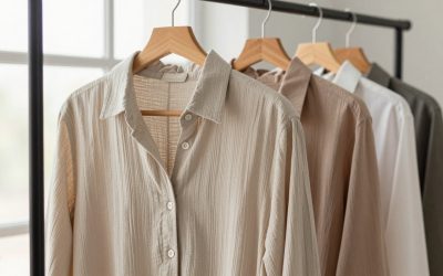 Wrinkle-Resistant Plus Size Button Down Shirts for the Office